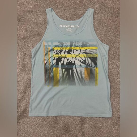Mossimo Supply Co Tank Top Mens XL Graphic Print Summer T-Shirt - Picture 2 of 7